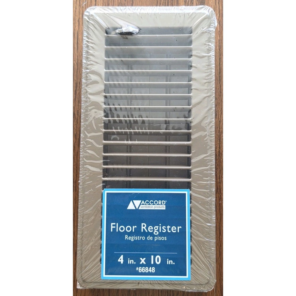 *New* Accord Steel Floor Register 4 in x 10 in Model #66848 #ABFRBR410